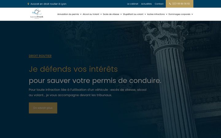 Screenshot of frankavocat.fr