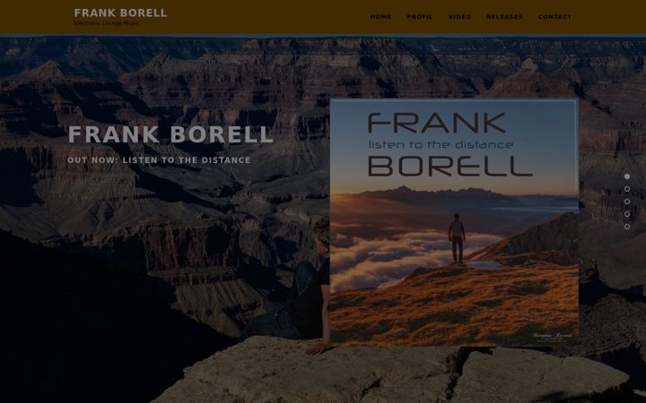 Screenshot of frankborell.com