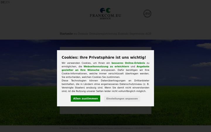 Screenshot of frankcom.eu
