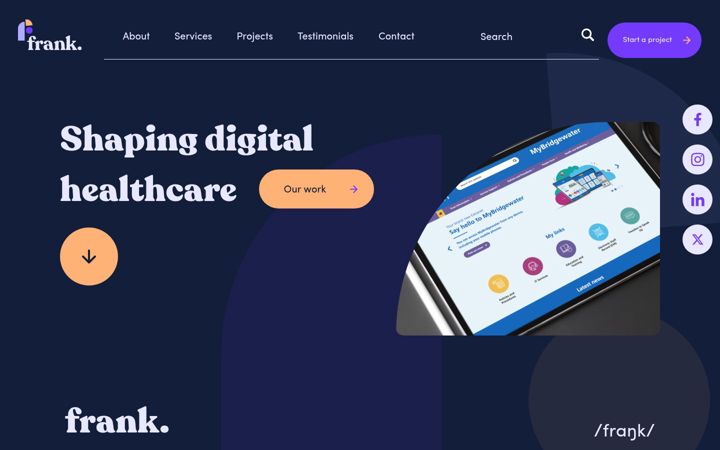 Screenshot of frankdesignltd.co.uk