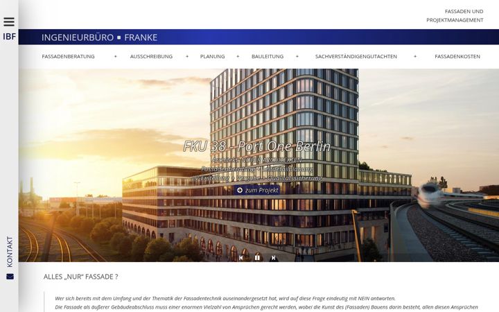 Screenshot of franke-fassaden.de