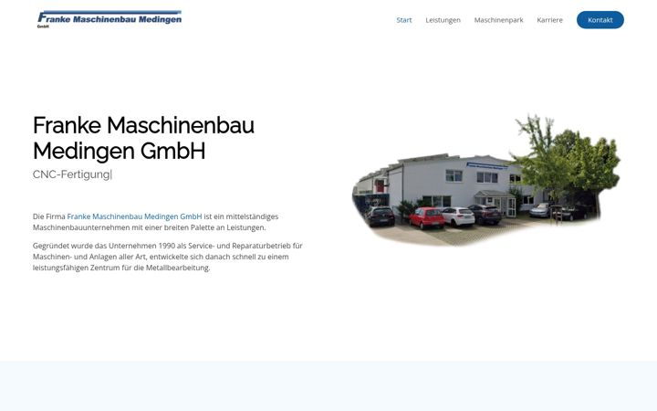 Screenshot of franke-maschinenbau.de