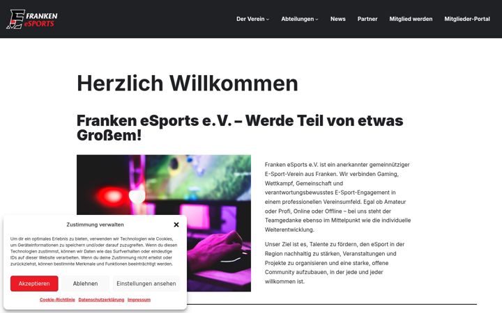 Screenshot of franken-esports.de