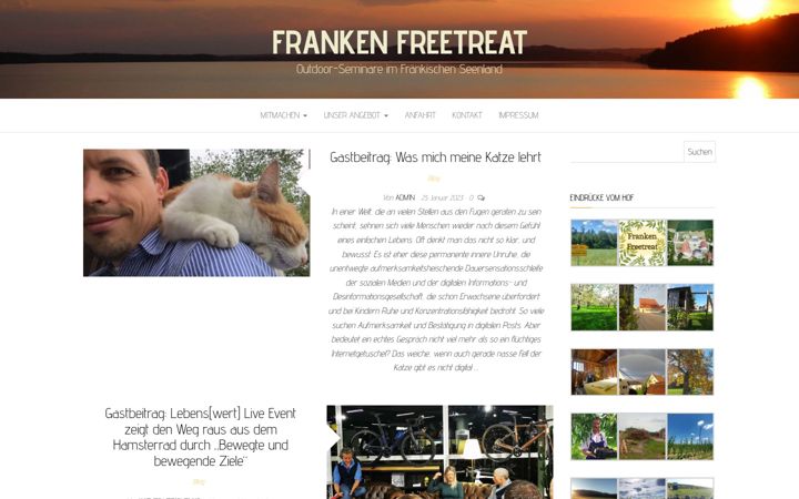 Screenshot of franken-freetreat.de