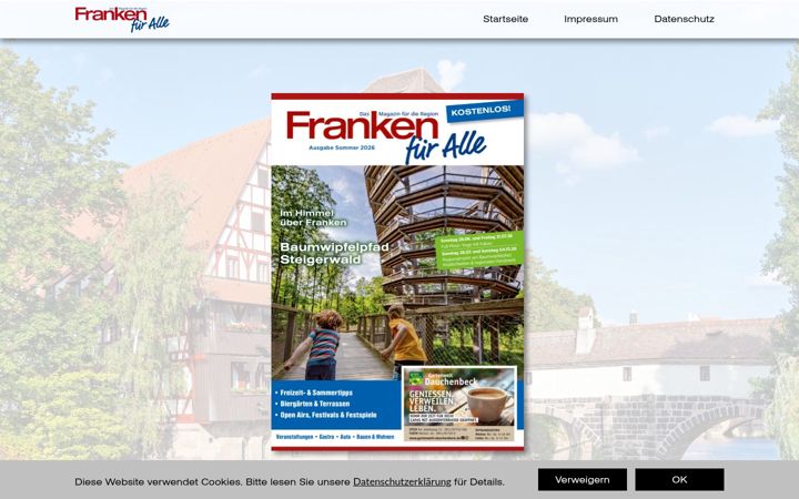 Screenshot of franken-fuer-alle.com