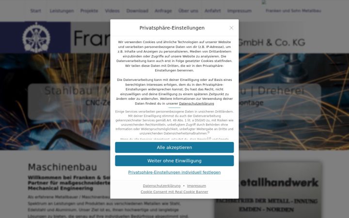 Screenshot of franken-sohn.de