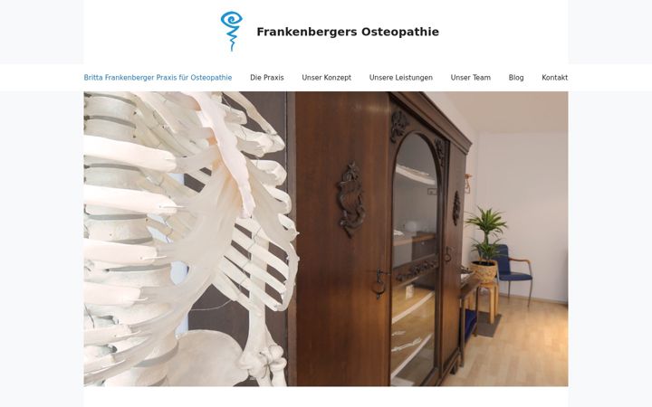 Screenshot of frankenbergers-osteopathie.de