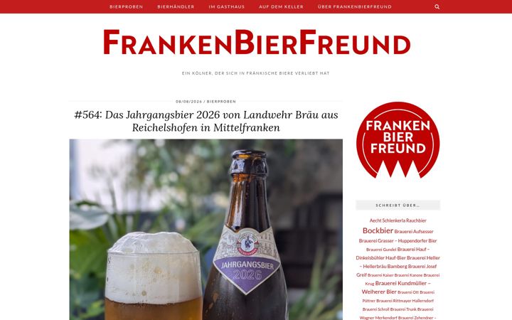 Zrzut ekranu frankenbierfreund.de