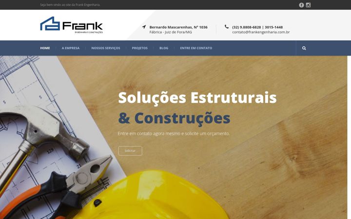 Snímek obrazovky frankengenharia.com.br