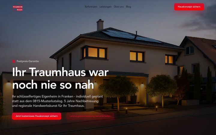 Screenshot of frankenhaus.net