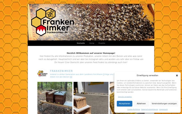 Screenshot of frankenimker.de