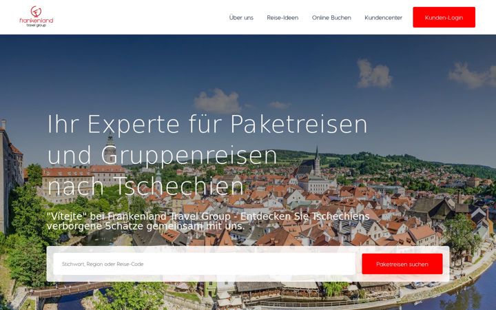 Screenshot ta' frankenland-travelgroup.de