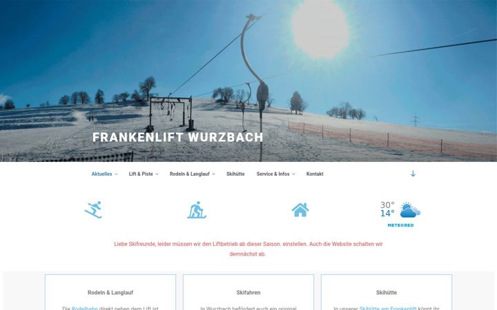 Screenshot of frankenlift.de