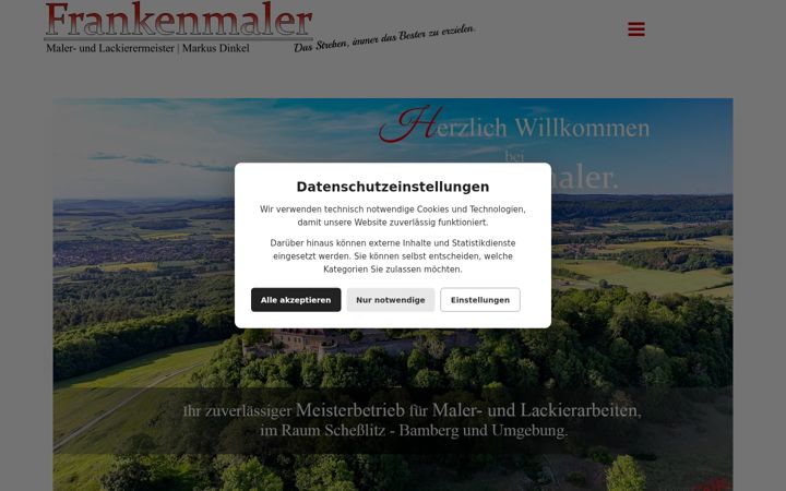 Screenshot of frankenmaler.de