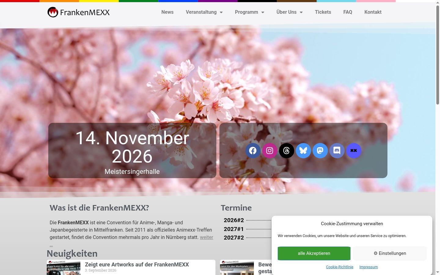 Screenshot tal-banner tal-kunsens muri qabel kwalunkwe interazzjoni