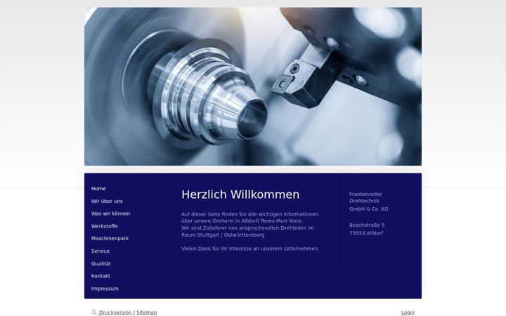 Screenshot of frankenreiter-drehtechnik.de