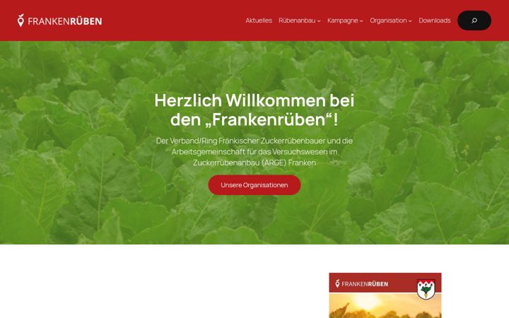 Screenshot of frankenrueben.de