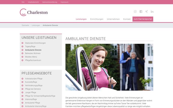 Screenshot of frankenschwestern.de