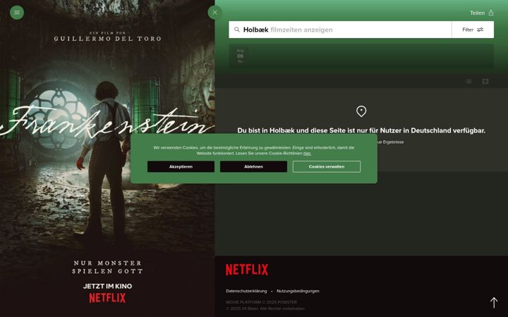 Screenshot of frankenstein-derfilm.de