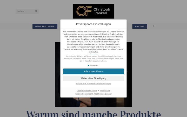 Screenshot of frankerl-food.de