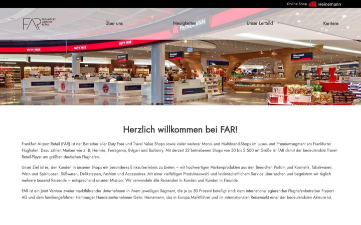 Screenshot of frankfurt-airport-retail.de
