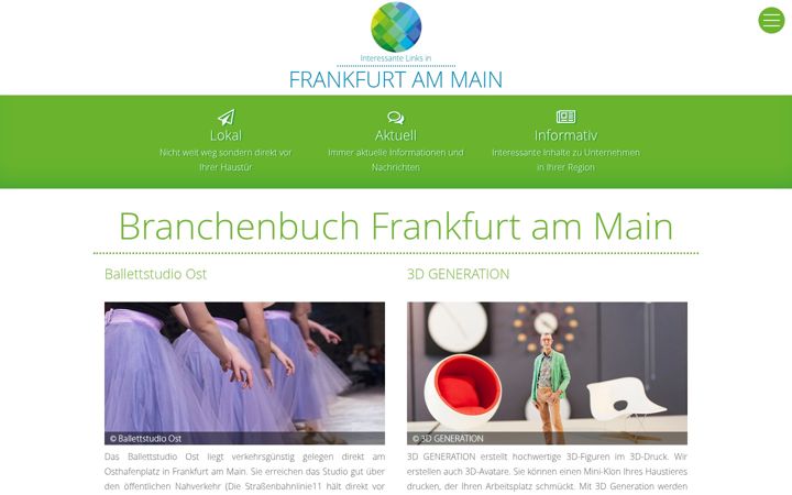 Screenshot of frankfurt-am-main-links.de