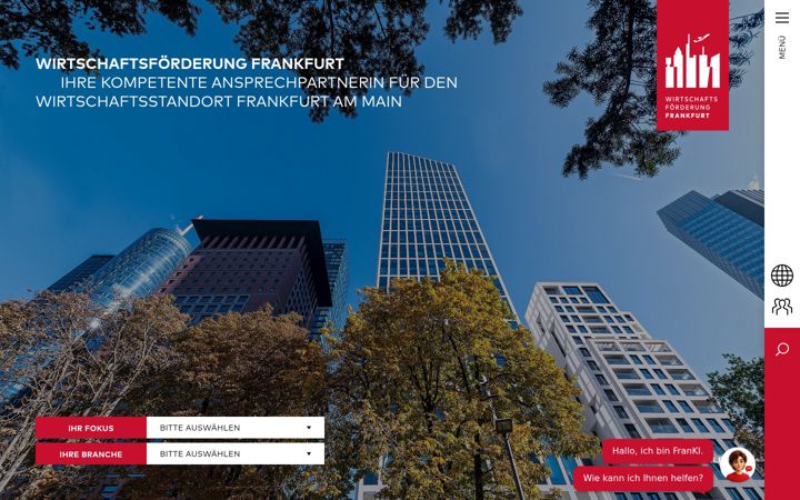 Skjámynd af frankfurt-business.net