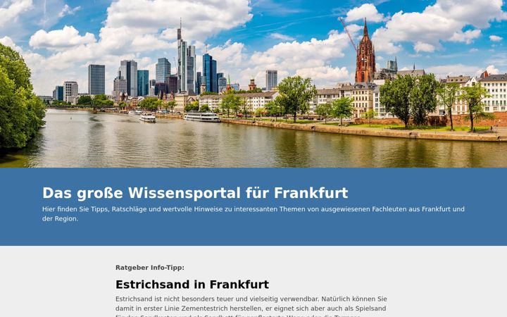Screenshot of frankfurt-ratgeber.de