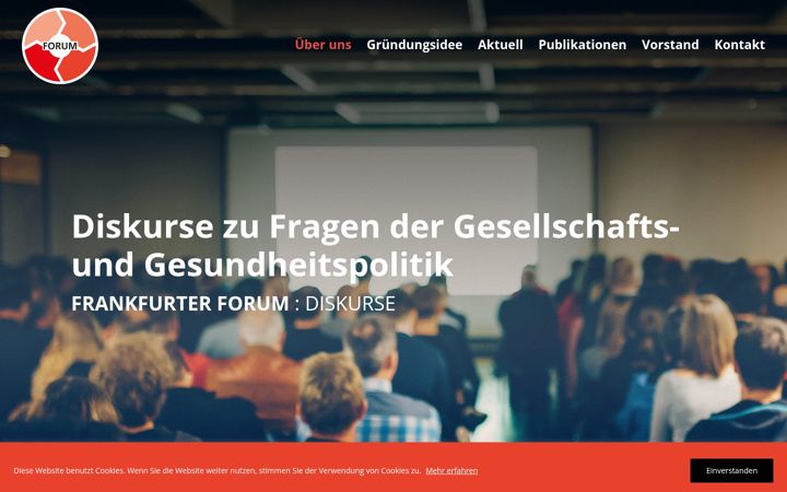 Ekrānuzņēmums no frankfurter-forum-diskurse.de