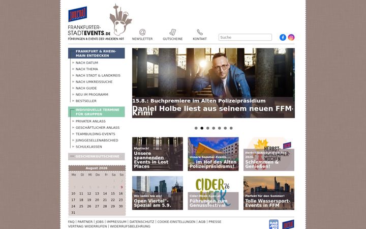 Ekrānuzņēmums no frankfurter-stadtevents.de