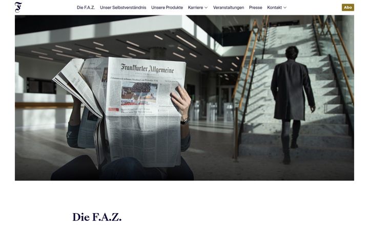 Screenshot of frankfurterallgemeine.de