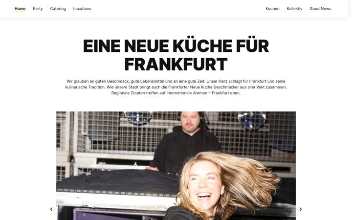 Екранна снимка на frankfurterneuekueche.de