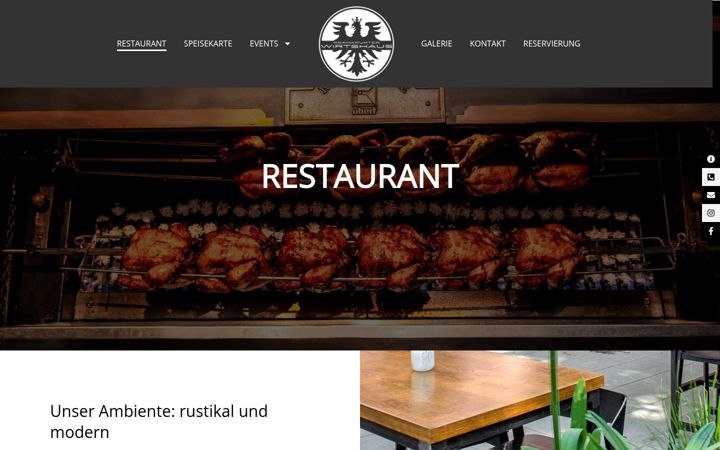 Екранна снимка на frankfurterwirtshaus.de