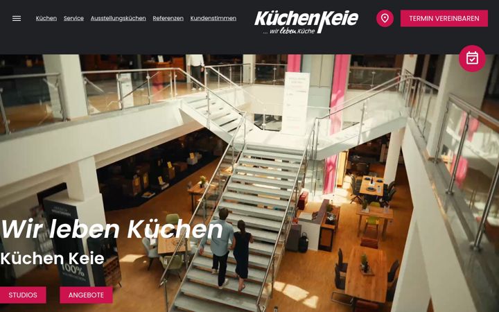 Screenshot of frankfurtkuechen.de
