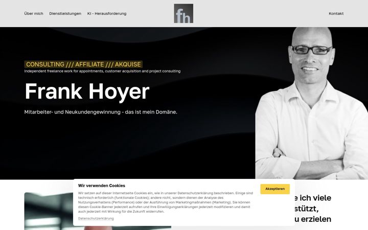 Screenshot of frankhoyer.com