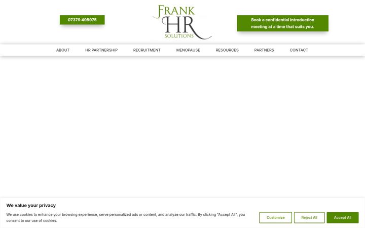 Screenshot of frankhrsolutions.co.uk