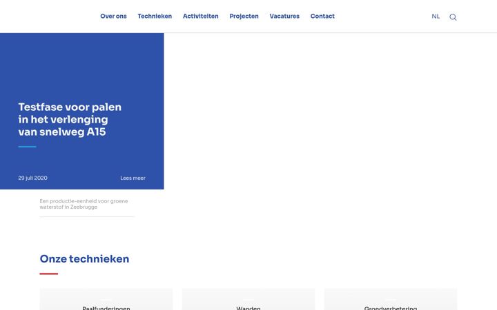Skærmbillede af franki-grondtechnieken.nl