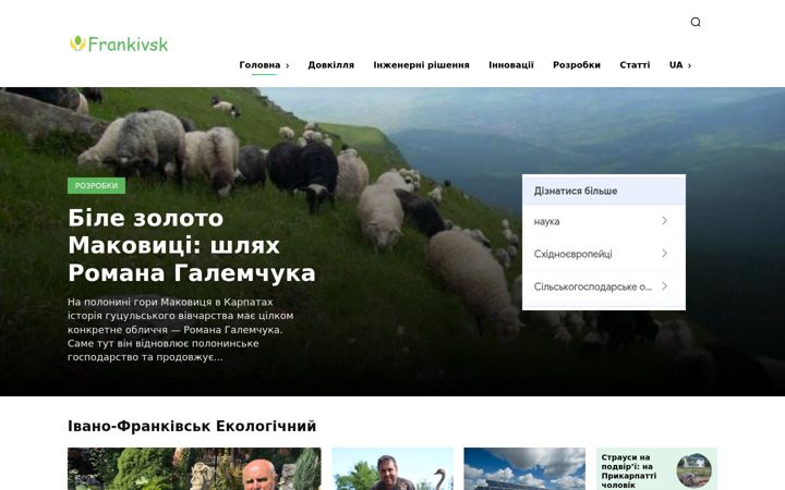 Screenshot of frankivsk.name