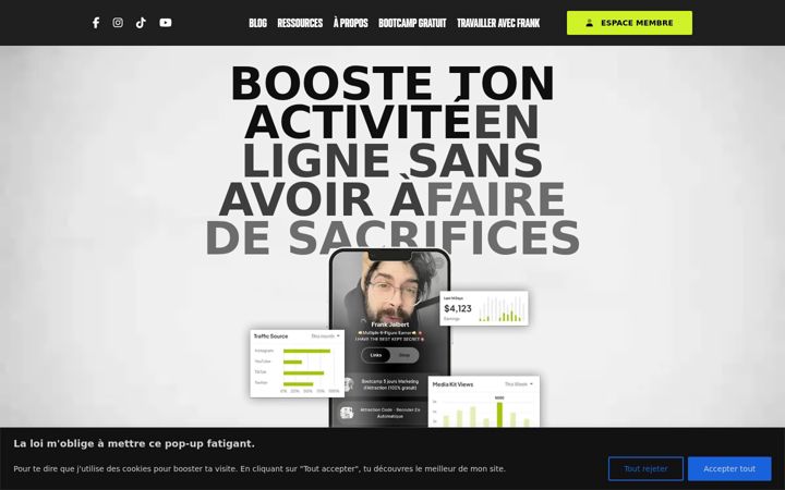 Screenshot of frankjalbert.com