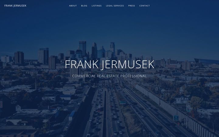Screenshot of frankjermusek.com