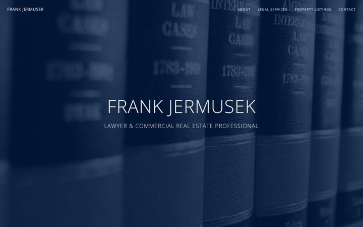 Screenshot of frankjermusek.org