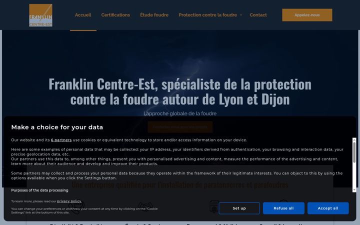 Screenshot of franklin-centre-est.com