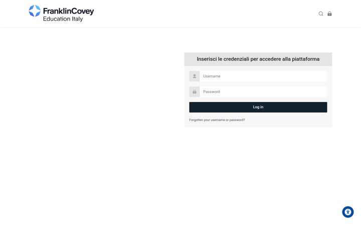 Screenshot of franklincoveyeducationitaly.com