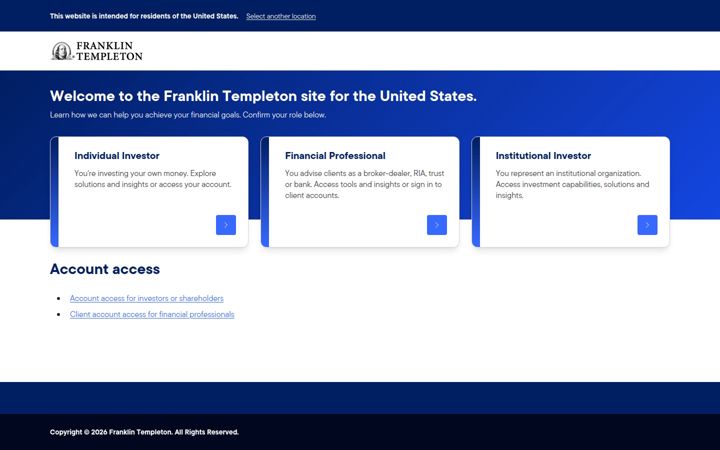 Screenshot of franklintempleton.com