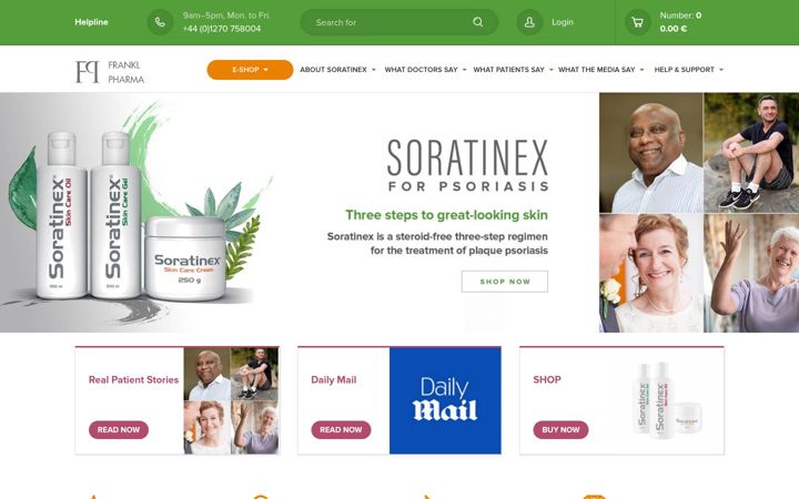 Ekraanipilt saidist franklpharma.ie