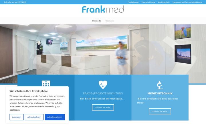 Captura de ecrã de frankmed.de