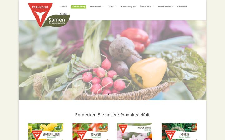 Screenshot of frankonia-samen.de