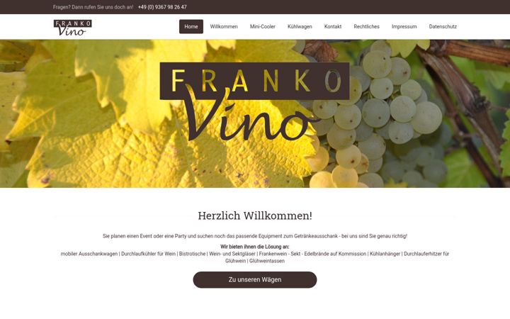 Screenshot ta' frankovino.de