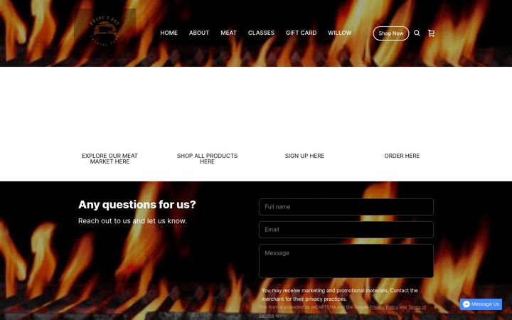 Screenshot of franksbbqtradingpost.com