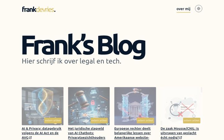 Screenshot of franksblog.nl